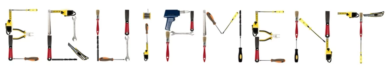 Foto op Plexiglas Equipment word made of hand tools © fuzzbones