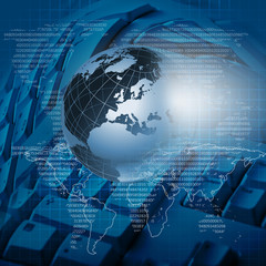 Obraz premium global technology