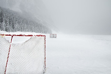 Pond Hockey Lake Louise, Albeta Canada