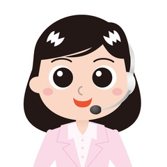 コールセンターの女性
