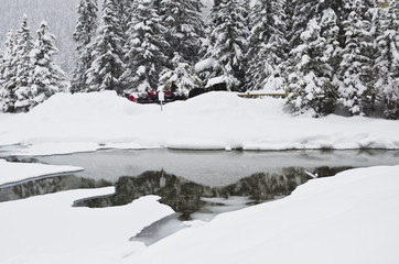 sleigh ride, Lake Louise