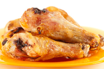 Grilled chicken drumsticks