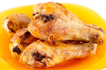 Grilled chicken drumsticks