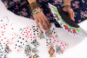 divination by playing cards
