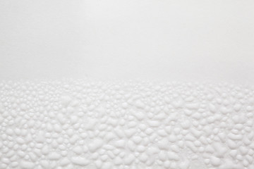 many condensed water droplets on white stone, moisture, globule