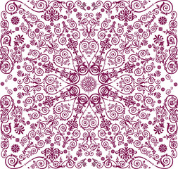pink on white square pattern