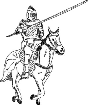 recommend clip art: knight on horse