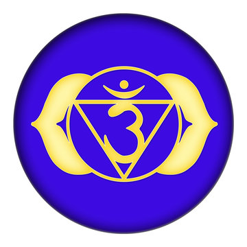 Stirn Chakra - 3. Auge - Indigoblau