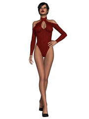 Girl with hot lingerie