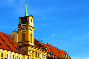 Bright photo of old building of Czech