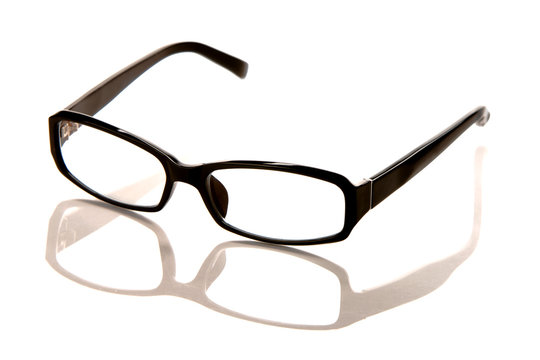 Eye glasses isolated over white background