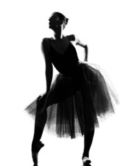 woman ballet dancer standing pose © snaptitude