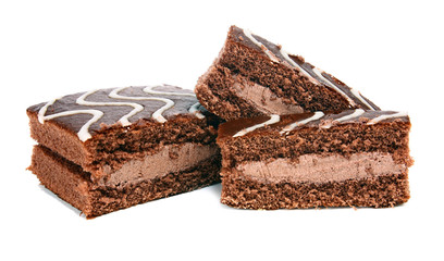 chocolate pastry with cream