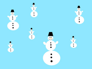 Zeichnung Schneemann