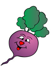 comic beet vector