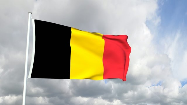 027 - Belgische Flagge