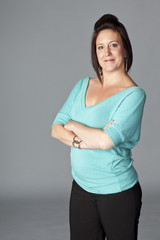 Obraz premium Young woman studio portrait