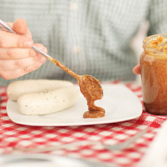 Weisswurst essen