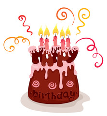 Chocolate birthday cake