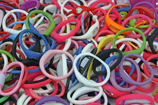 colored rubber bracelets, watches for sale © ChiccoDodiFC