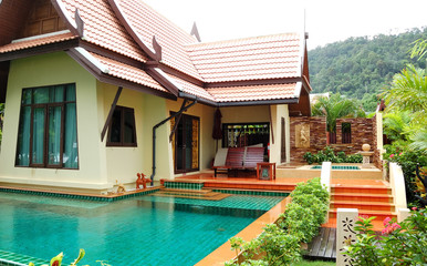 Outdoor jacuzzi at the luxury villa, Koh Chang, Thailand - 29995086