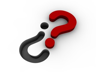 Naklejka premium Fragezeichen