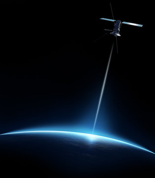 Communication between satellite and earth