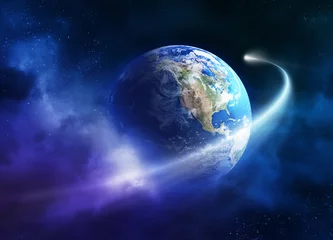 Komet bewegt sich am Planetenerde vorbei © JohanSwanepoel