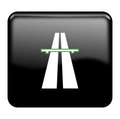 Highway glossy icon