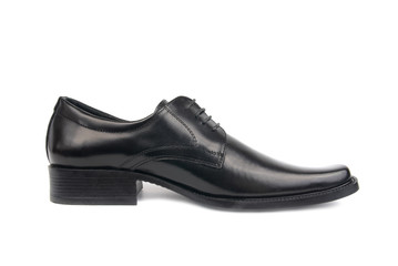 Man's black shoe