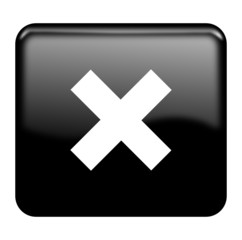 Obraz premium Cancel glossy icon