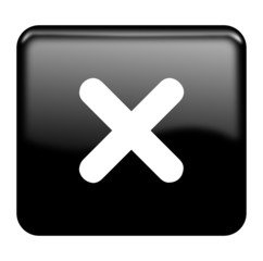 Fototapeta premium Cancel glossy icon