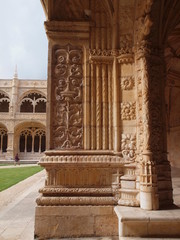 Cloister of Jerònimos Monastery, decorative detail.