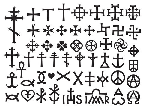 Heraldic Crosses and Christian Monograms