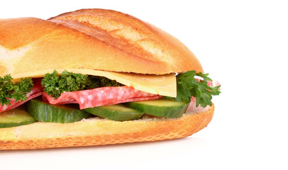 Sandwich isolated on white