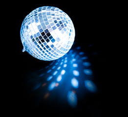 disco ball background close up