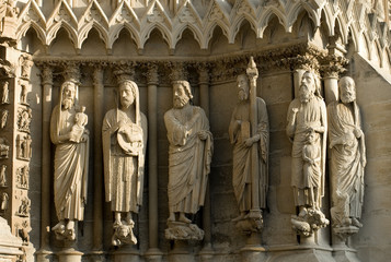 Stone Statues, Reims Cathedral, France