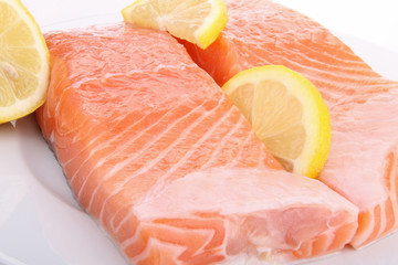 tranche de saumon frais