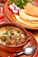pancakes with sauce ((national belorussian food)