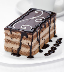 cream chocolate cake sweet food