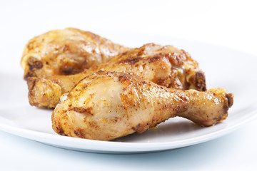 Roasted chicken legs
