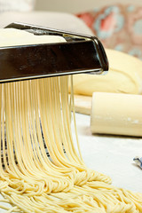 Noodles and pasta machine.