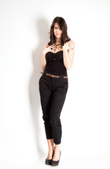 Beautiful fashion model posing