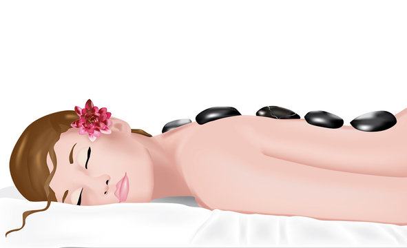 massaggio con pietre laviche