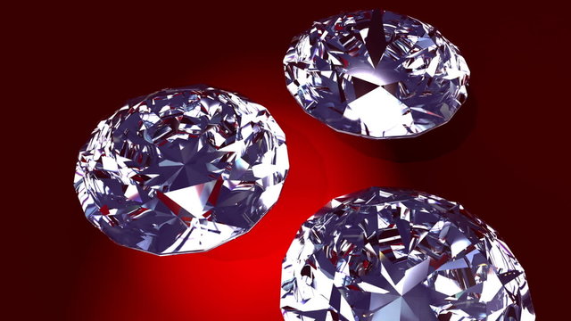 Animation of three diamonds