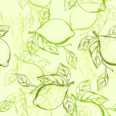 lemon seamless pattern
