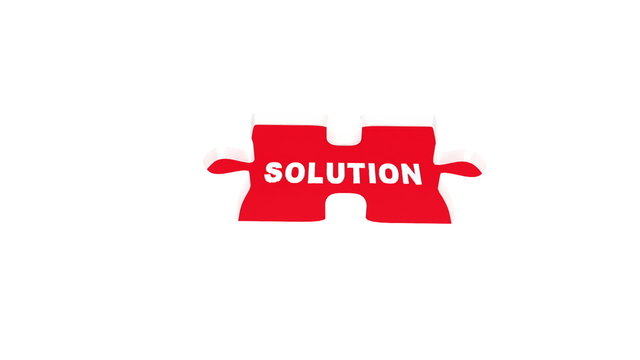 Animation of a man holding a solution sign
