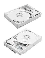 Computer hard disk with clipping path