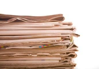 Pile of newspapers