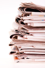 Pile of newspapers